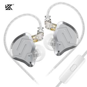 KZ ZSN Pro 2 인이어 메탈 헤드폰 스포츠 노이즈 캔슬링 음악 하이브리드 드라이버 1BA+1DD HIFI 베이스