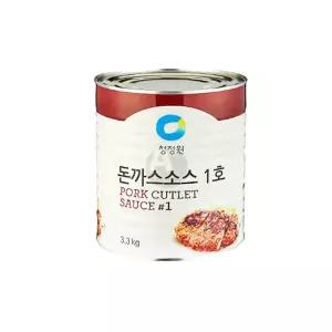 청정원 돈까스소스 1호 3.3Kg X 6개 대용량 양념 액상 오므라이스 가정용 업소용 요리 용요리