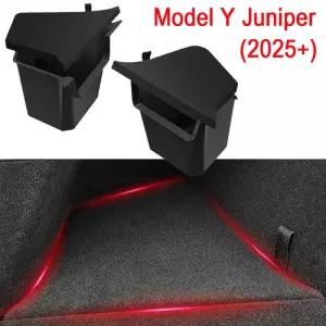 트렁크그물망 TESMAYX 차량용 트렁크 좌우 정리 패킷 보관함 테슬라 Y 주니퍼 2025 플로킹 TPE 매트 커버