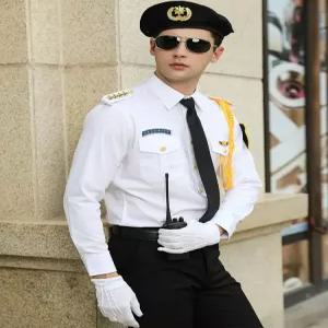 유니폼 항공사 남성 기장복 상품 파일럿 조종사 코스프레