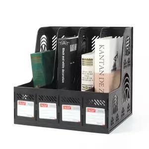 영오피스 4칸 화일박스 서류분류 책꽂이북엔드 앤드 스텐드 스탠드 책상 파일 정리 선반