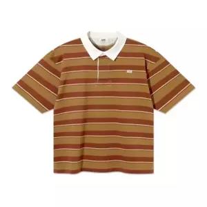 lee 럭비 반팔 티셔츠 브라운