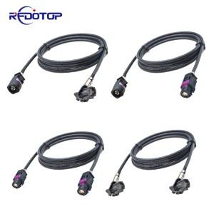 HSD LVDS 케이블 코드 A 4 핀 커넥터, 자동차 BMW 호환 아우디 메르세데스-벤츠 랜드 로버 콤보 USB 비디오