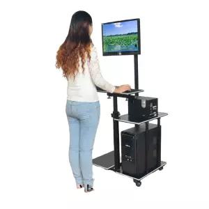 수동 리프트 책상 노트북 침실 간이 데스크 스탠드