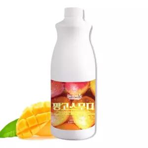 VMB 쉘몬 과일 농축액 스무디 베이스 망고 1.8kg음료 에이드 카페용 음료용 에용