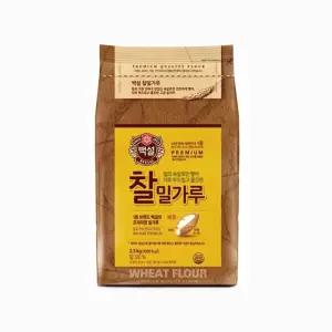 백설 찰 밀가루 2.5키로요리 식자재 푸드 25로