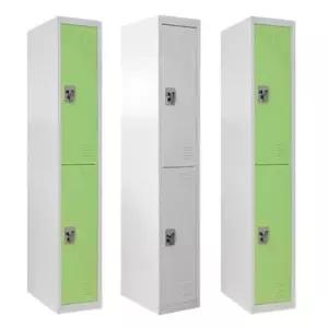 k3077 2단 2인 락커 옷장 장 철제캐비넷 개인