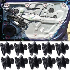 자동차 도어 카드 트림 패널 인테리어 패스너 몰딩 클립 홀더 액세서리 좌석 코르도바 6K 이비자 6L 레온 1