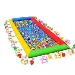 대형 풍선 물놀이 워터파크 물고기 수영장 놀이터 낚시 낚시대