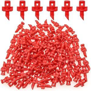 100PCS 360도 미스트 노즐 관개 시스템 마이크로 분무기 정원 굴절 자동화 드리퍼 스프링클러