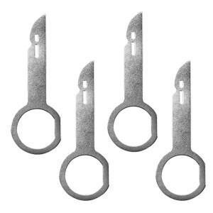 전문 자동차 라디오 제거 도구 키 DIN 릴리스 CD-미디어 플레이어 핀 범용 스테레오 후크 내구성