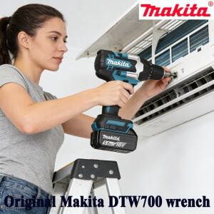 Makita DTW700 무선 임팩트 렌치 18V 브러시리스 모터 Nm 가변 속도 전기 고효율 내구성 자동 정지