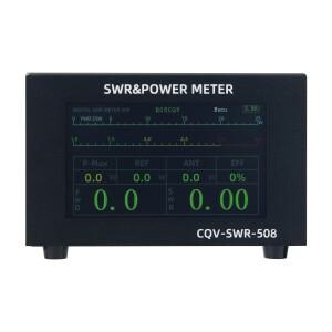 200W CQV-SWR-508 디지털 SWR 파워 미터 1.8-54MHz 4.3인치 컬러 LCD 화면 고성능 햄 라디오용