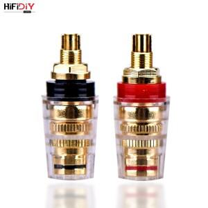 HIFIDIY 라이브 DIY 스피커 호환 터미널 커넥터 바인딩 포스트 HIFI 증폭기 순수 구리 금도금 바나나 소켓