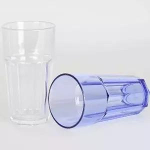 플라스틱컵 쥬스 맥주 음료 카페 물컵 2색 600ml 투명 유리컵