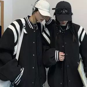 널널한 오버핏 스트릿 간절기 캐주얼 남성 자켓 점퍼 스포티야구 티