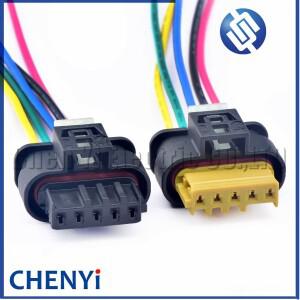 자동 공기 흐름 계량기 커넥터 엔진 흡기 매니폴드 서보 전동 플매트 카펫 러그 벤츠 호환 BMW 호환용 5 핀