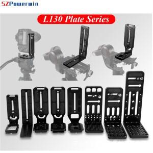 Powerwin 범용 수직 샷 퀵 릴리스 L 플레이트 카메라 삼각대 안정기 짐벌 볼 헤드 용 14 