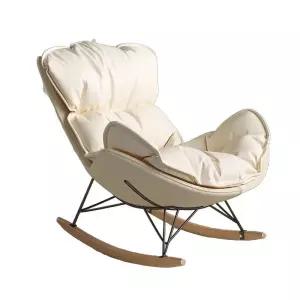 수유소파 흔들의자 흔들 인용 1인용 북유럽 락킹체어 쇼파 안락의자 수유 패브릭