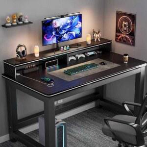 공부방 책상 컴퓨터 튼튼한 프레임 데코빈 W1400 학생 전면 철제 조립식 베이직 선반