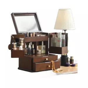 고급형 보관 정리대 원목 화장품 엔틱 2단서랍장 정리함