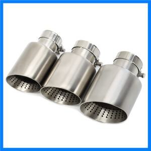 1 Pcs 무광택 스테인레스 스틸 자동차 배기 팁 시스템 파이프 VW GTI MK7 Golf7 노즐 60MM 63mm 머플러 팁