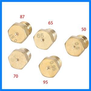 5PCS 버너 가스 호브 LPG 변환 키트 제트기 50 65 70 87 95 가스 스토브 용 황동 노즐 황동 노즐 프로판 인