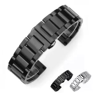 디버클 무광택 통 스텐레스 스틸 실버 블랙 메탈 시계줄 18mm/20mm/22mm/24mm