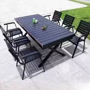 야외 테이블 사각 철제 편의점 탁자 테라스 스텐 카페 파라솔 철재 체어 정