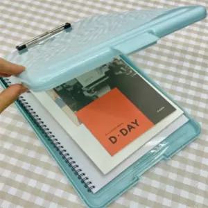 디노꿈 A4 클립보드 파일 케이스 블루 결재판 서류보관