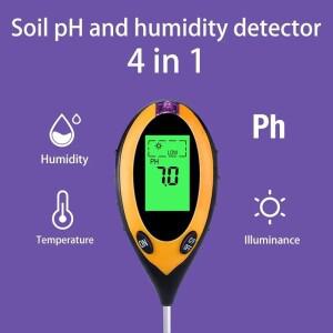 토양 PH 및 습도 시험기 영양제 물 고정밀 가정용 원예 꽃 잔디 비옥도 계량기 1PC