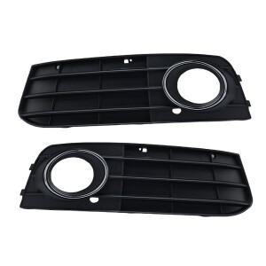 아우디 호환 A4 B8 2008 앞 범퍼 안개등 그릴 커버 구멍 자동차 링 헤드 라이트 DRL