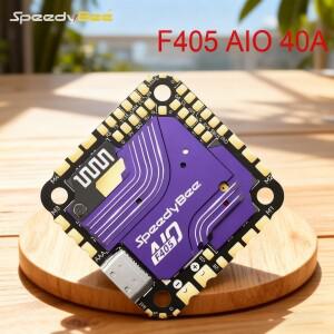 스피디비 F405 AIO 블루제이 25.5x25.5 비행 컨트롤러 (ICM-42688 자이로 SPA06-003 기압계 포함) RC FPV