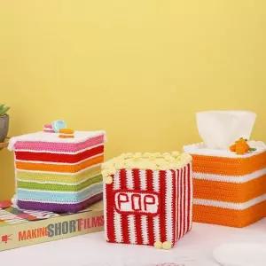 티슈커버 케이스 키트 만들기 DIY 코바늘 뜨기 패키지