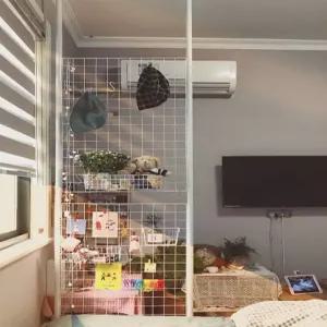 철제 네트망 파티션 보드판 정리 원룸 진열대 접이식 메쉬 작품 가림막 칸막이