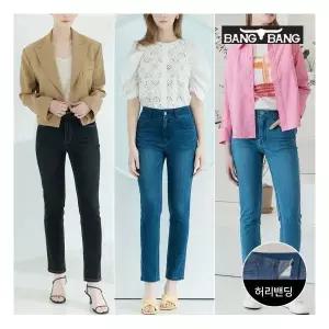 [뱅뱅] 여성 슬림 스트레이트핏 스판 데님 3종세트 1118840