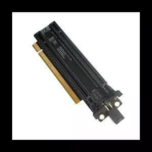호환  PCI-E 4.0 X16 1 to 2 확장 카드 Gen4 분할 카드 PCIe-Bifurcation X16 to X8X8 20mm 간격 슬롯 CPU4