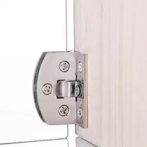 호환  피벗 힌지유리 힌지 회전 보이지 않는 도어 피벗 힌지 가구 하드웨어 측면 축 플립 창 하드웨어