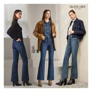 [맥스튜어트][맥스튜어트]25FW 여성 소프트 브러쉬 기모 데님 3 1119142