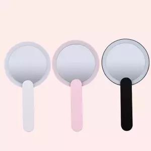 손거울 LED 화장 휴대거울 메이크업 손잡이 조명거울 확대