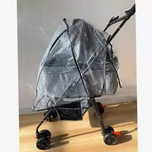 레인커버 반려견 유모차 방수 방풍 개모차 덮개 1p 비가림