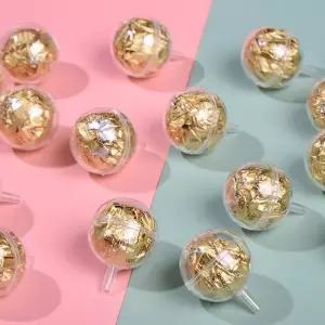 홀더 꽃다발 포장컵 100p 투명 미니 플라스틱 라운드