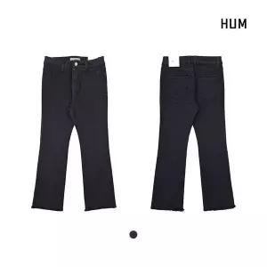 [HUM] 여) 극세사 기모데님 RAW 블랙 세미플레어 핏 (FHNWDPF512M) 1119328