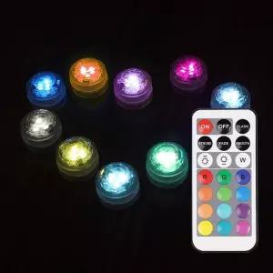 보오누 미니 RGB LED 전구 10p+리모컨 세트 KN-10007 led전구 rgb전구 미니전구