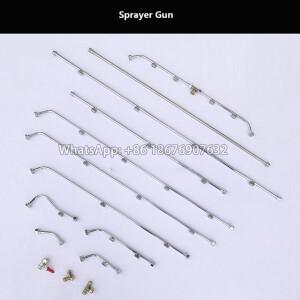 스테인레스 스틸 3 헤드 노즐4 노즐 정원 농업용 파워 스프레이 건 워터 건