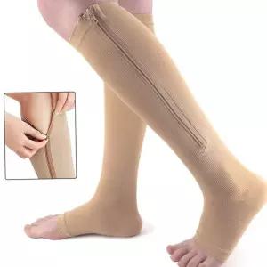 아대 지퍼형 종아리 압박 스타킹 스포츠 밴드 다리
