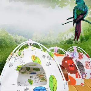 앵무새 텐트 새장 둥지 소동물 은신처 침대 새집 소형 조류용품