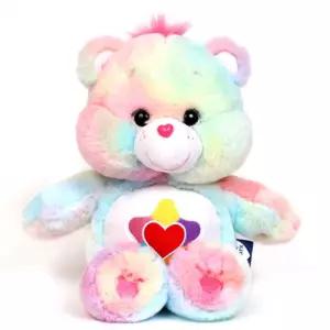 케어베어 트루하트 45cm곰인형 동물 애착 귀여운선물 돌이 귀여운가방고리 귀여운생일 무지개 사랑가득한