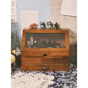 미니화장대 정리함 보관함 립스틱 수납함 빈티지 거울 정리대 수납