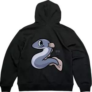 [골드스마일]기모후드집업 뒷면 몸 튼튼 보양식 장어그림 다양한색상 전사이즈